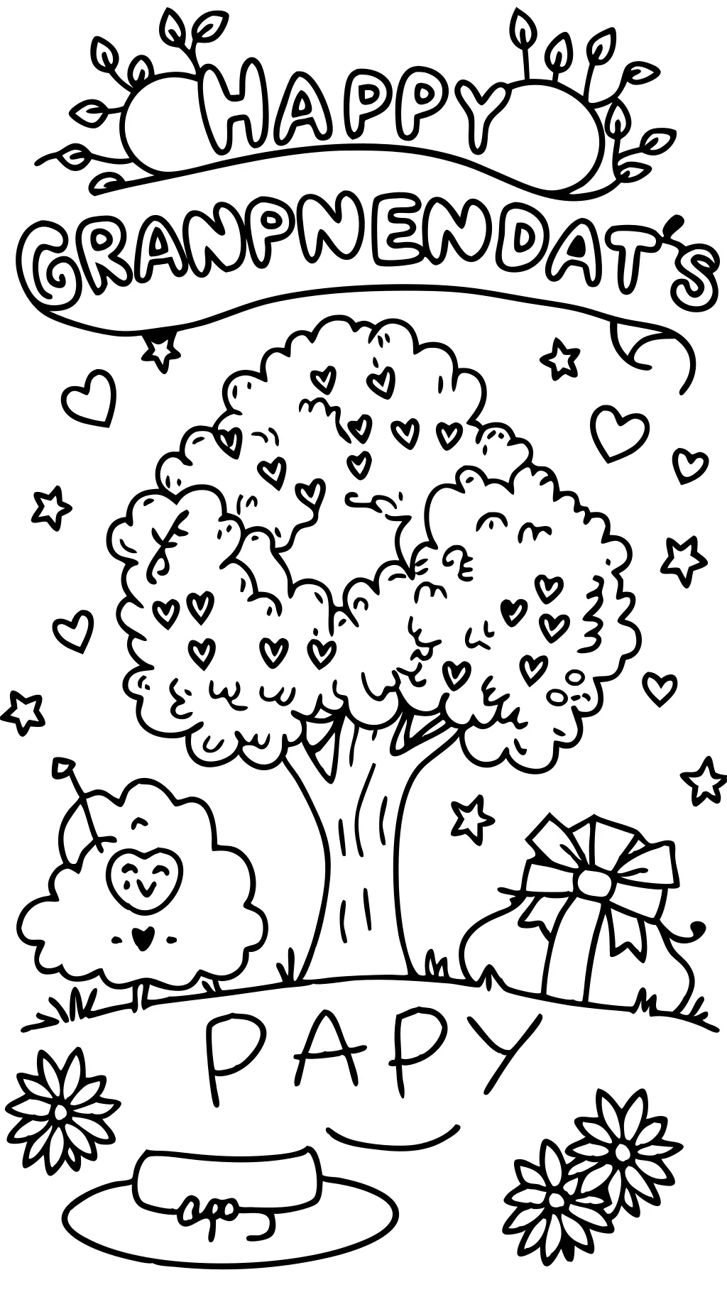 grandparents day coloring pages